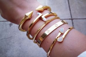 Золотые браслеты для часов женские