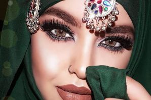 Арабский макияж для зеленых