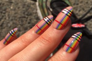 Маникюр разноцветные ногти