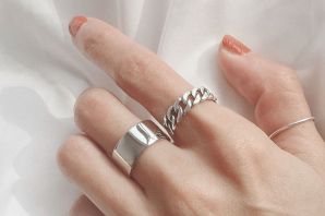 Простые серебряные кольца