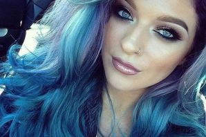 Цвет волос с синим отливом