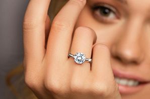 Красивые помолвочные кольца с бриллиантами