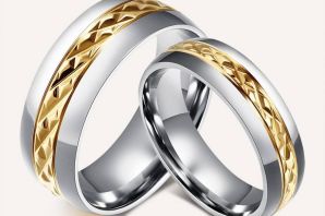 Обручальные кольца серебро с позолотой