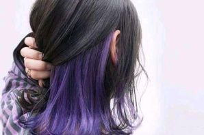Коричнево фиолетовый цвет волос