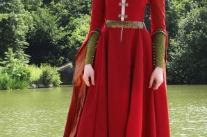 Medieval Dress And Corset Belt “Mistress Of The Hills” in 2023