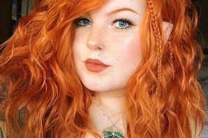 Огненно рыжие волосы