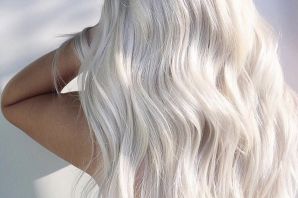 Белые волосы сзади