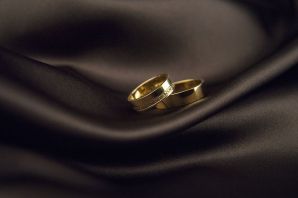Обручальные кольца парные черное золото