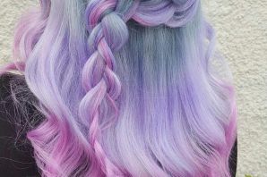 Прически с разноцветными волосами
