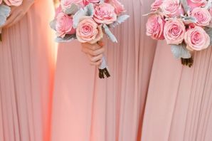 Бело розовая свадьба