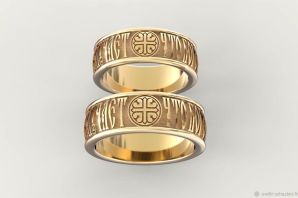 Венчальные кольца золотые софия