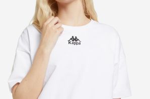 Белая футболка каппа