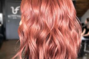 Рыже розовые волосы