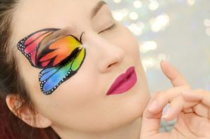Креативный макияж бабочка