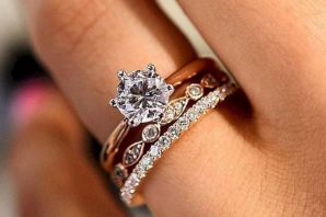 Двойное кольцо обручальное и помолвочное