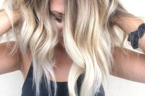 Окрашивание блонд на средние волосы