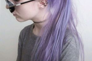 Серо фиолетовый цвет волос