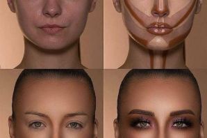 Моделирование лица макияж