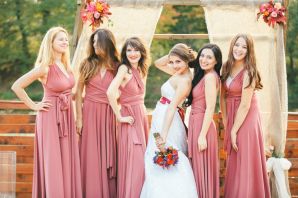 Платье подружки невесты осень