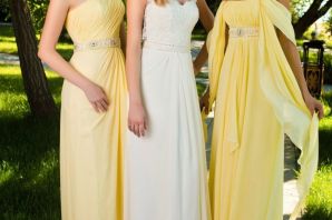 Желтое платье на свадьбу
