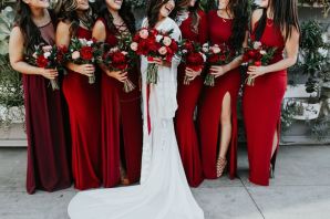 Красные платья на свадьбу для подружки