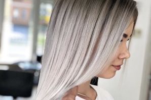 Мелирование волос в белый цвет
