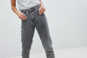 Серые джинсы варенки