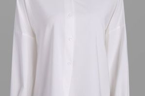 Белая асимметричная рубашка