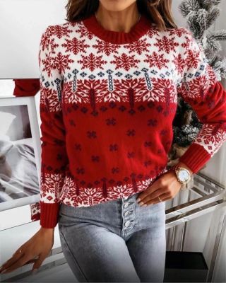 Новогодний свитер женский