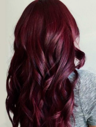 Бордово каштановый цвет волос