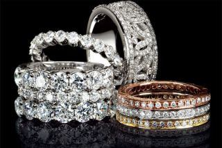 Золотое кольцо с серебром
