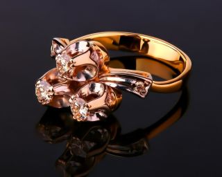 Необычные кольца с бриллиантами эксклюзивные