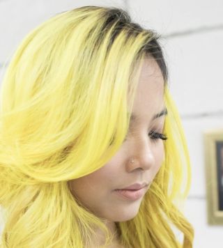 Лимонный цвет волос