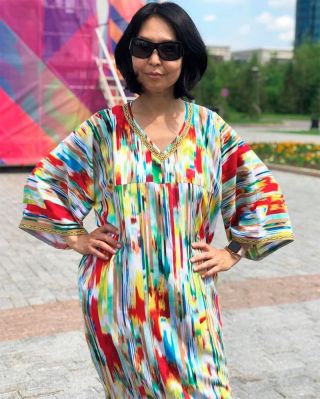 Атлас узбекский платья