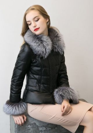 Куртки женские зимние кожа с мехом