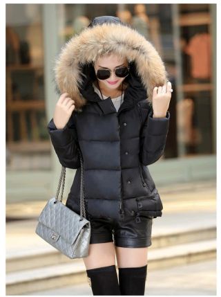 Короткие зимние куртки женские с мехом