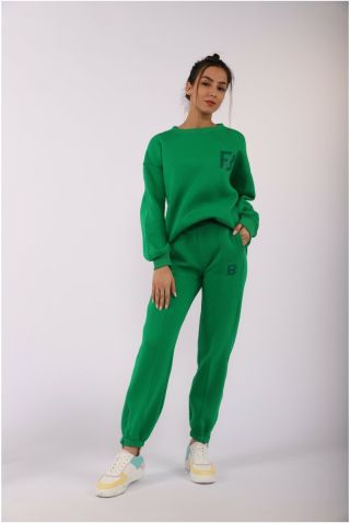 Зеленый флисовый костюм