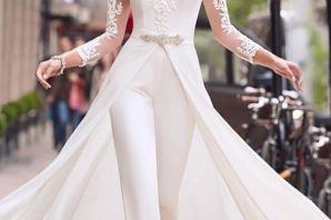 Свадебное платье с брюками