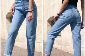 Свободные джинсы женские