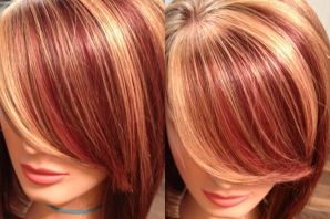 Окрашивание волос в два цвета