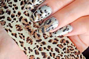 Ногти леопардовый дизайн