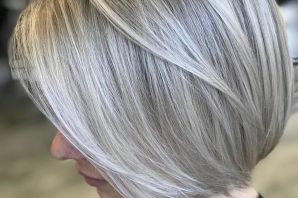 Пепельный блонд на короткие волосы