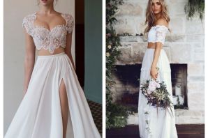 Свадебные укороченные платья
