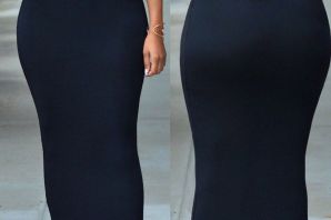 Длинная узкая юбка