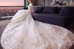 Дорогие пышные свадебные платья