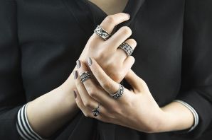 Кольца на указательный палец женские серебро