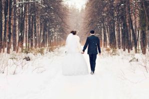 Красивые зимние свадьбы