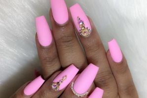 Дизайн ногтей летний розовый