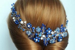 Синие украшения для волос