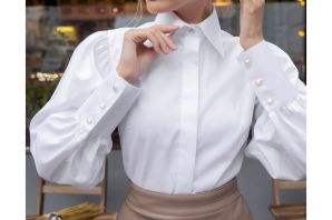 Блузки белые женские стильные